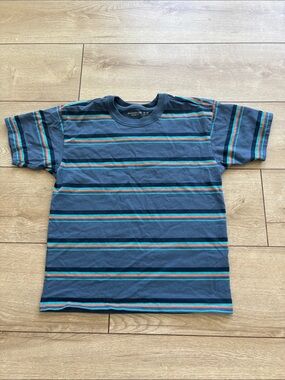 abercrombie kids Navy Blue Striped Short-Sleeve Tee